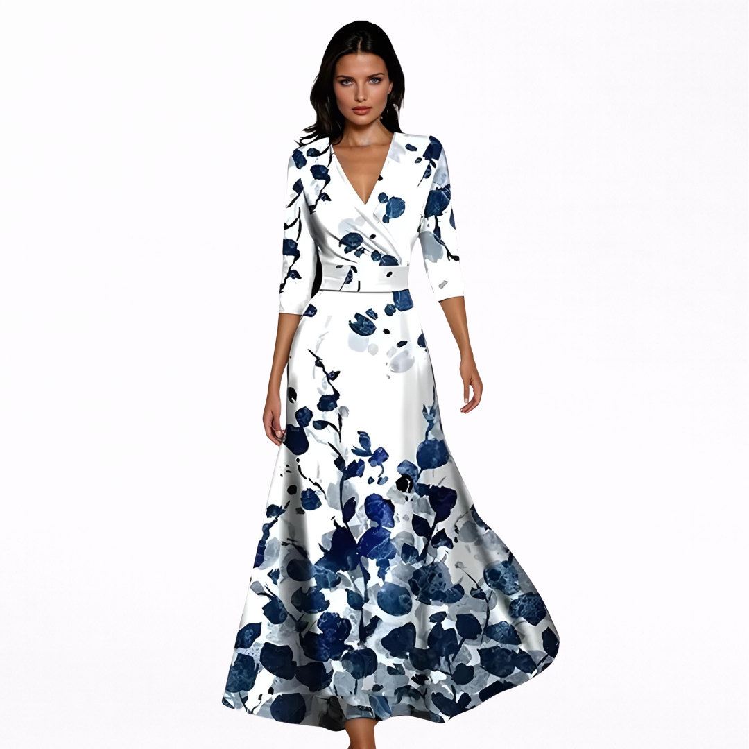 Emilia | Vestito Maxi Floreale Elegante