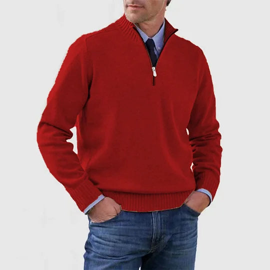 Harold™ | Maglione raffinato con mezza zip