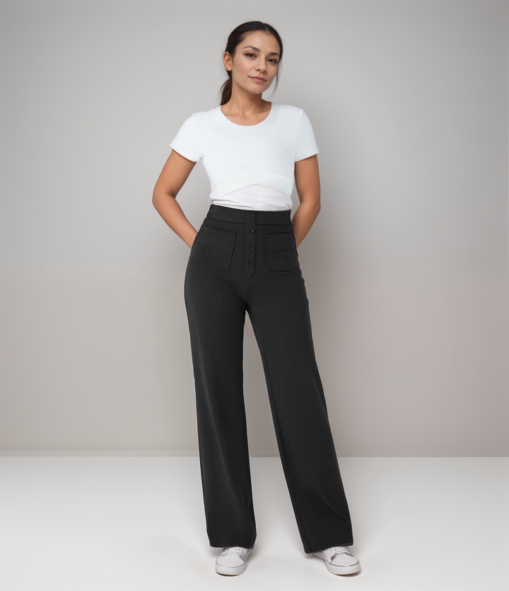 NOMI™ | Pantalone elasticizzato a vita alta | 1+1 GRATIS