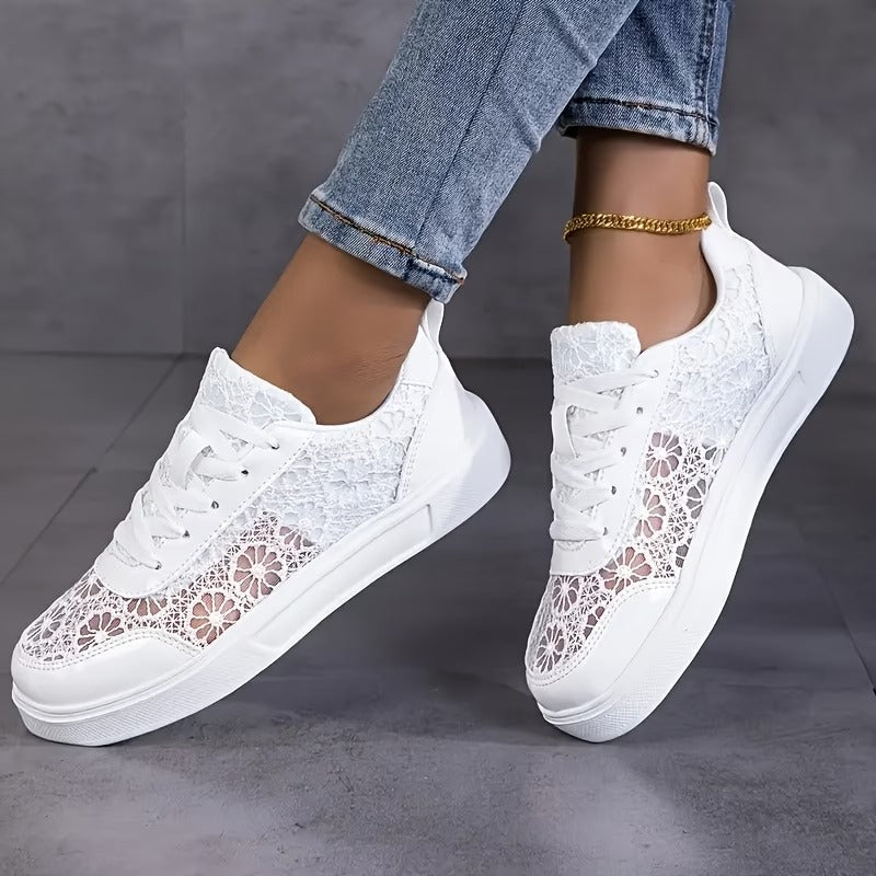 Sneakers sportive da donna in rete