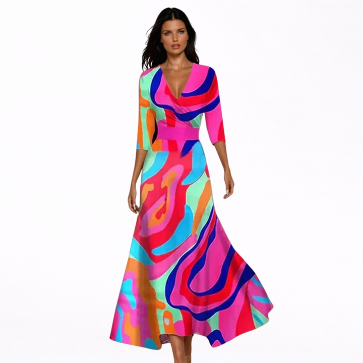 Emilia | Vestito Maxi Floreale Elegante
