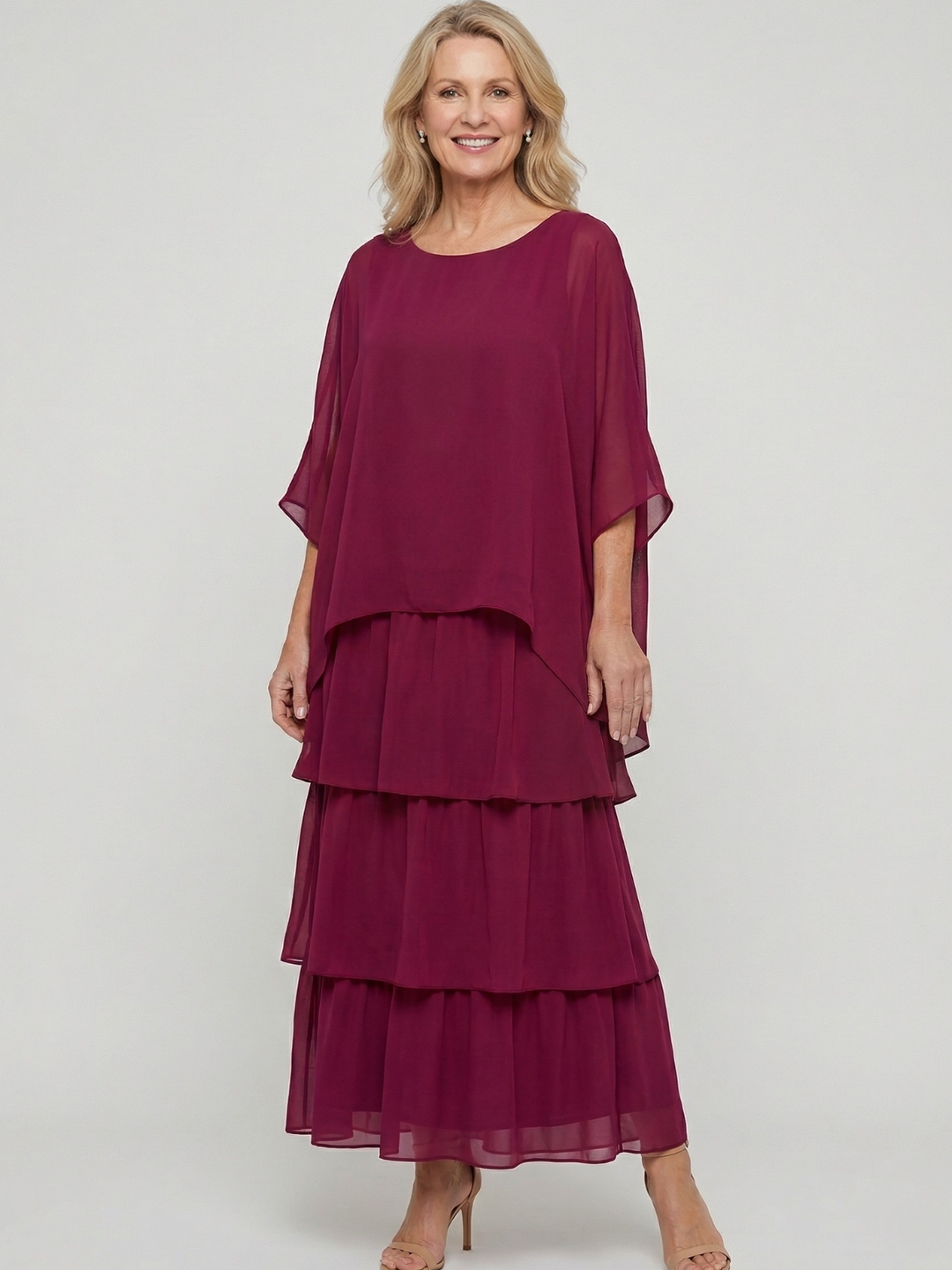 Abito Maxi Fluido Elegante Luna