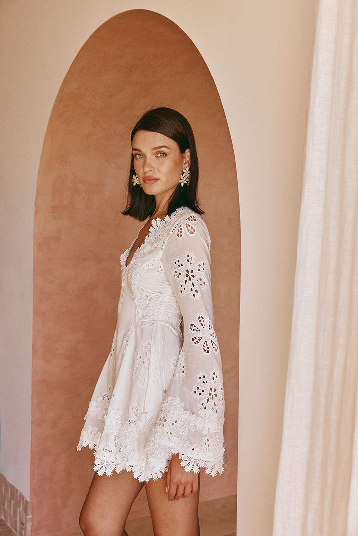 NOMI™ | Mini Dress - Abito Estivo Leggero con Dettagli Romantici