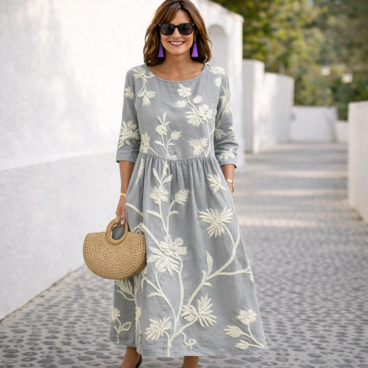 Nelia | Vestito maxi floreale