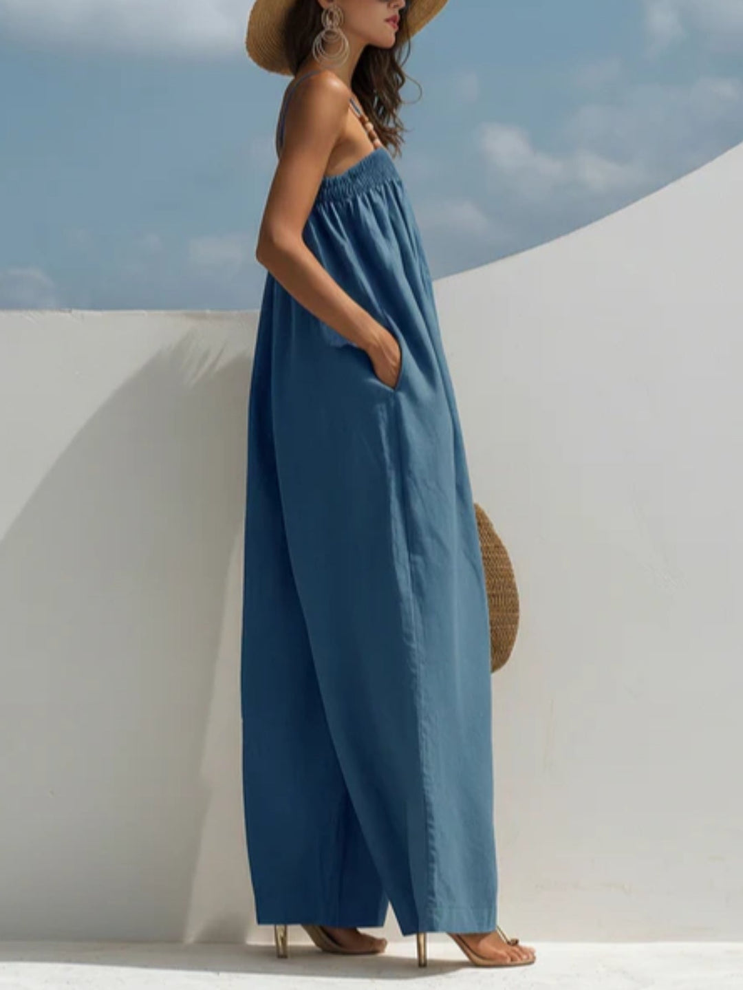 Madison | Tuta in denim a gamba larga