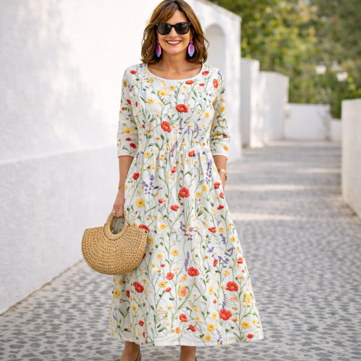 Nelia | Vestito maxi floreale