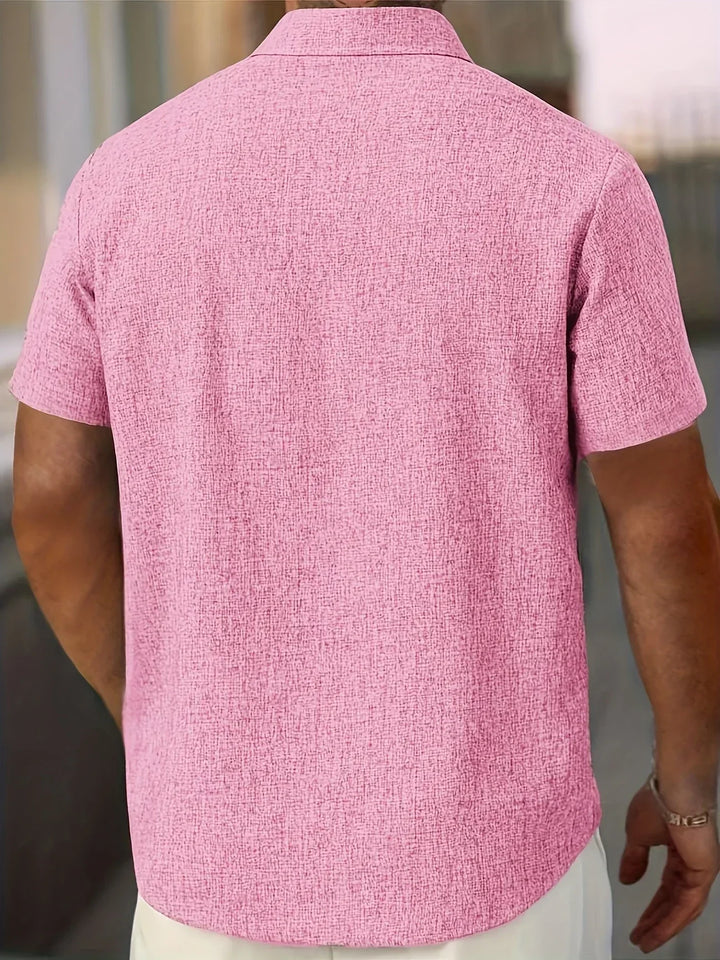 Lenoir™ | Chemise légère à manches courtes en mélange de lin