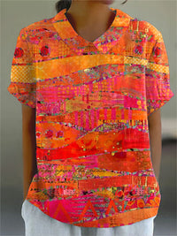 Isla | Blusa astratta colorata