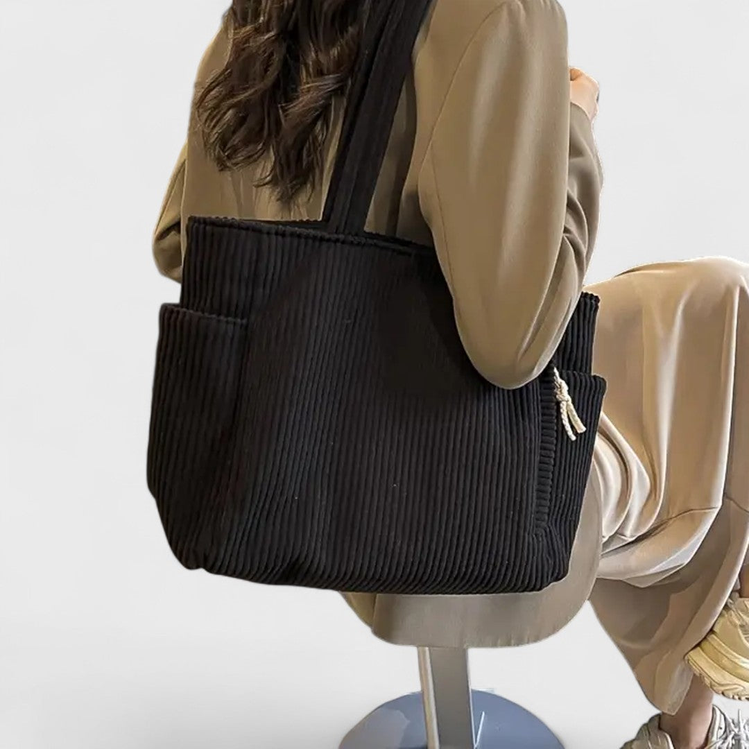 Tilda – Borsa tote a coste con cordoncino