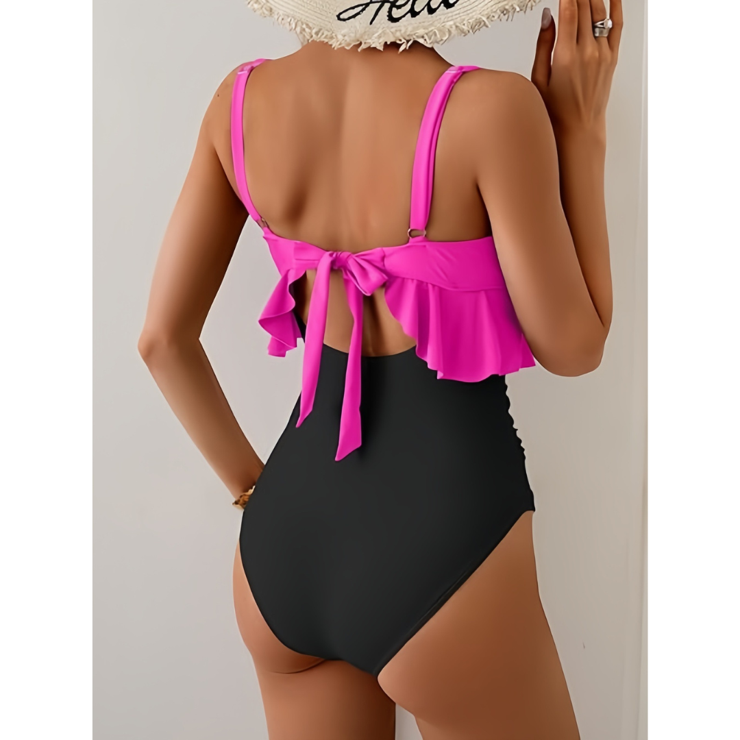Lieke | Costume da bagno con controllo della pancia e cut-out