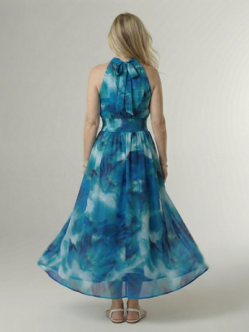 Sylin | Vestito Midi con Spalline Dipinto