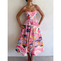 Rosavelle | Abito Midi Giardino Blush