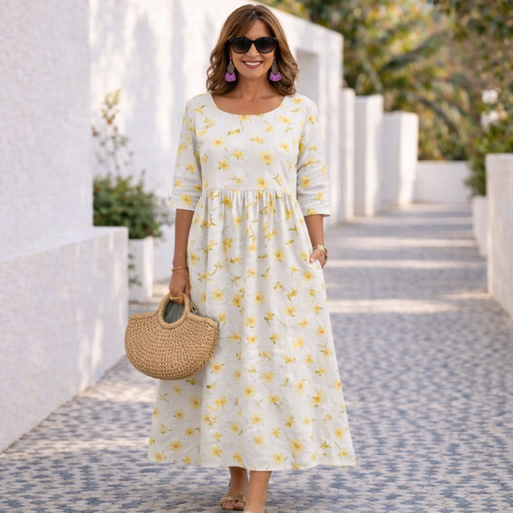 Susana | Vestito Floreale con un Tocco Estivo