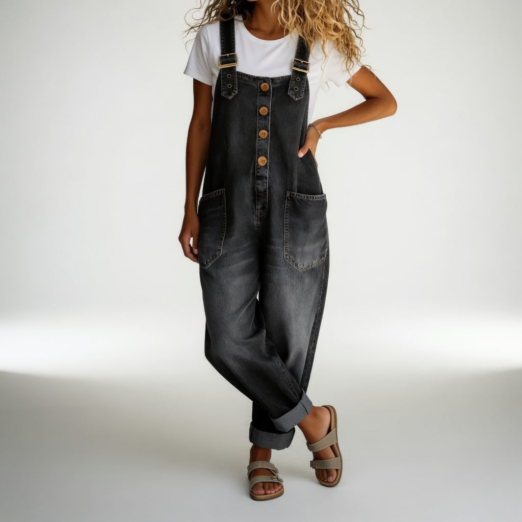 Salopette in Denim Bertille