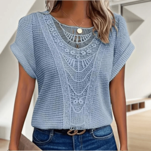 Mila – Blusa con scollatura a V