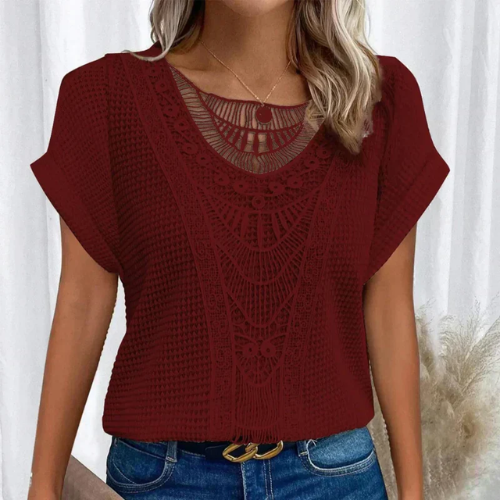 Mila – Blusa con scollatura a V