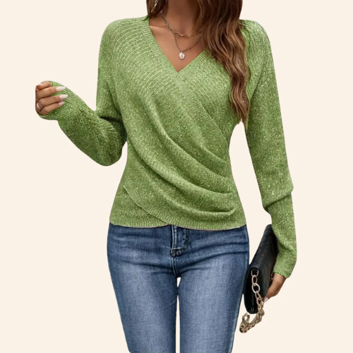 Mila – Blusa elegante con scollo a V