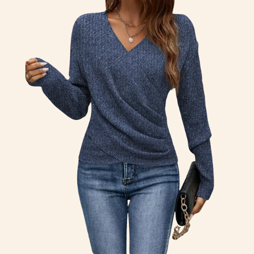 Mila – Blusa elegante con scollo a V