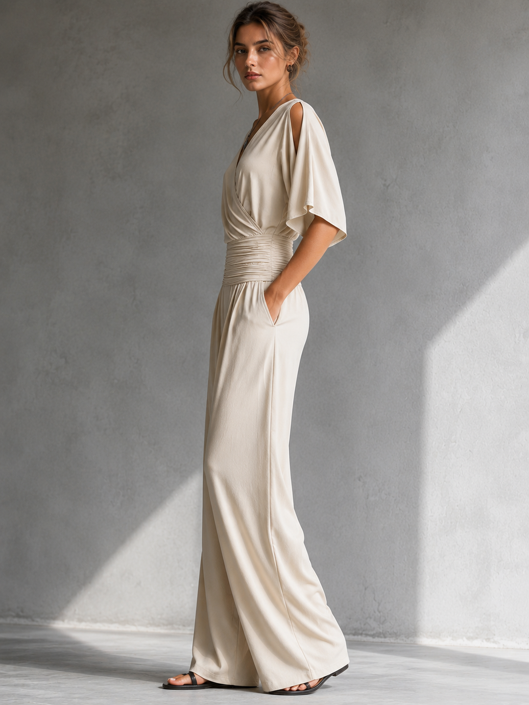 Alia | Elegante Tuta Larga con Gamba Ampia