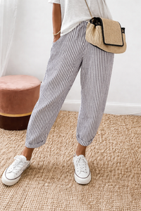 Riley | Pantaloni Relaxed a Righe Classiche