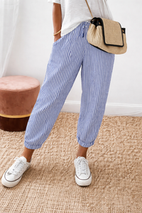 Capri | Pantaloni Jogger Strisce Marittime