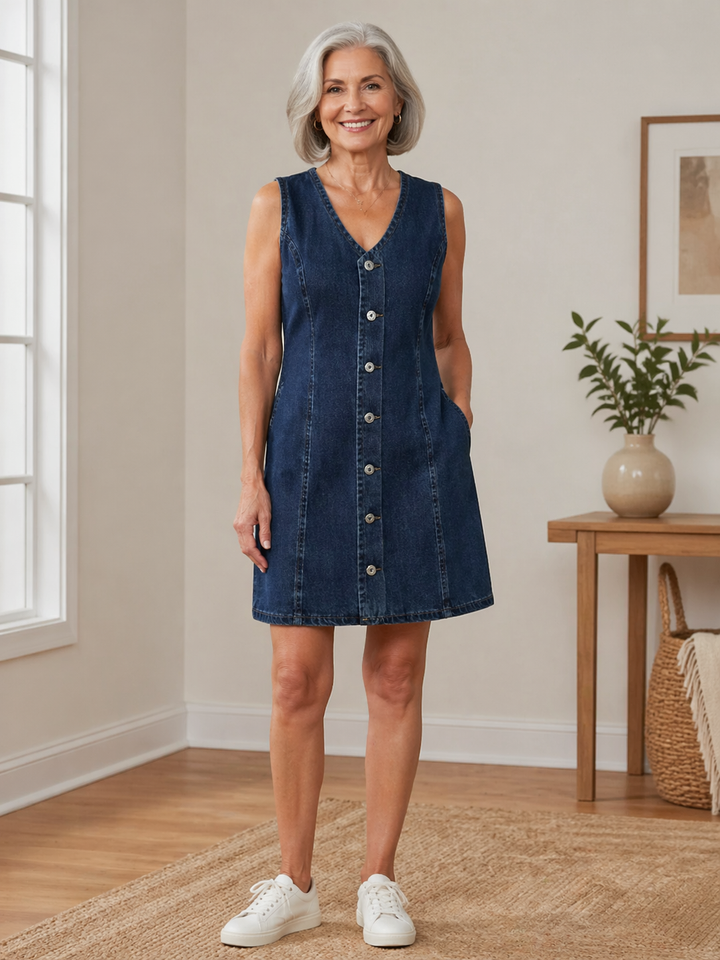 Lila | Vestito Mini in Denim
