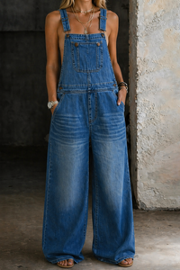 Harper | Tuta in Denim con Vita Elastico
