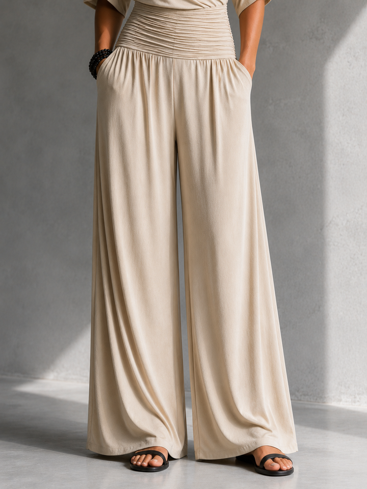 Alia | Elegante Tuta Larga con Gamba Ampia