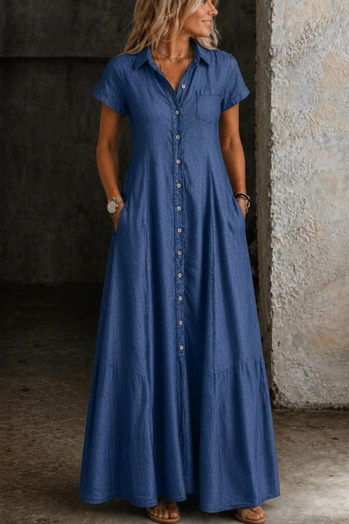 Mandy | Vestito Lungo in Denim