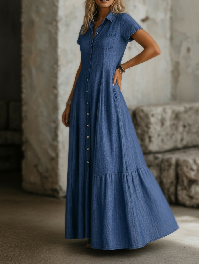 Mandy | Vestito Lungo in Denim
