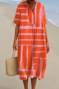 Klara - Vestito Stampato di Brezza Estiva