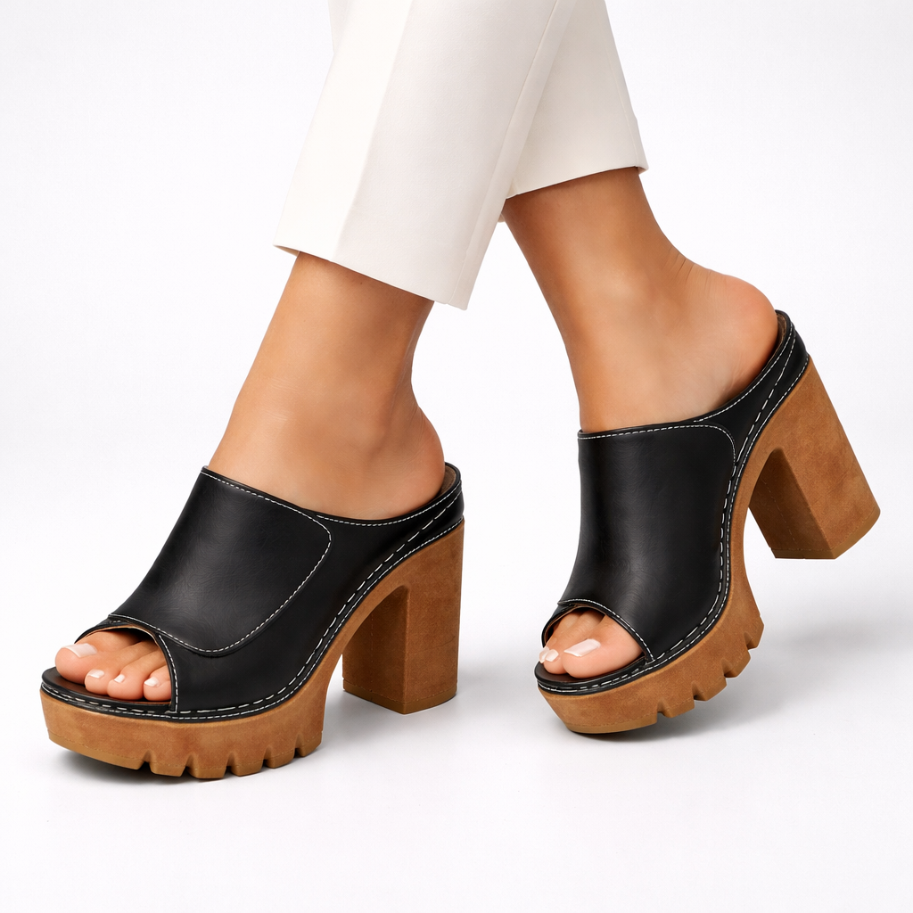 Mizella | Sandali Eleganti con Piattaforma e Tacco Largo