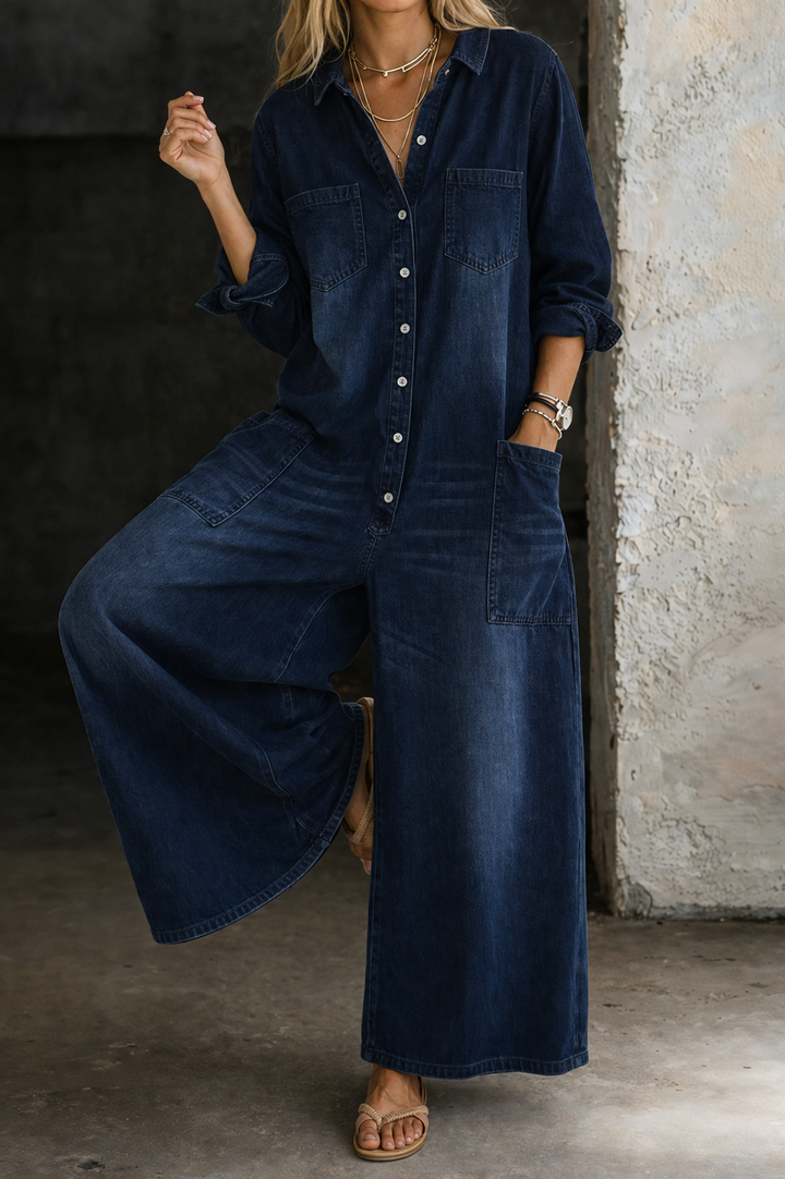 Vivienne | Tuta in Denim Casual