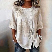 Élodie™ | Blusa vintage casual stampata