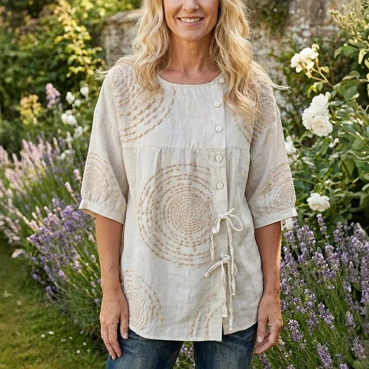 Élodie™ | Blusa vintage casual stampata