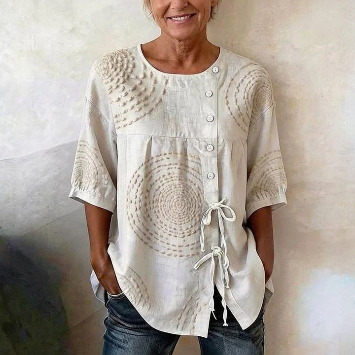 Élodie™ | Blusa vintage casual stampata