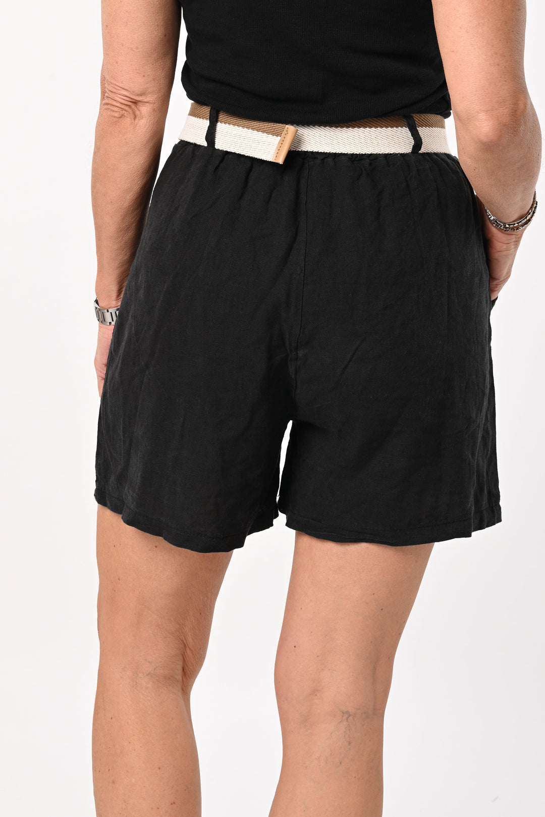 Mira | Pantaloni in lino con cintura