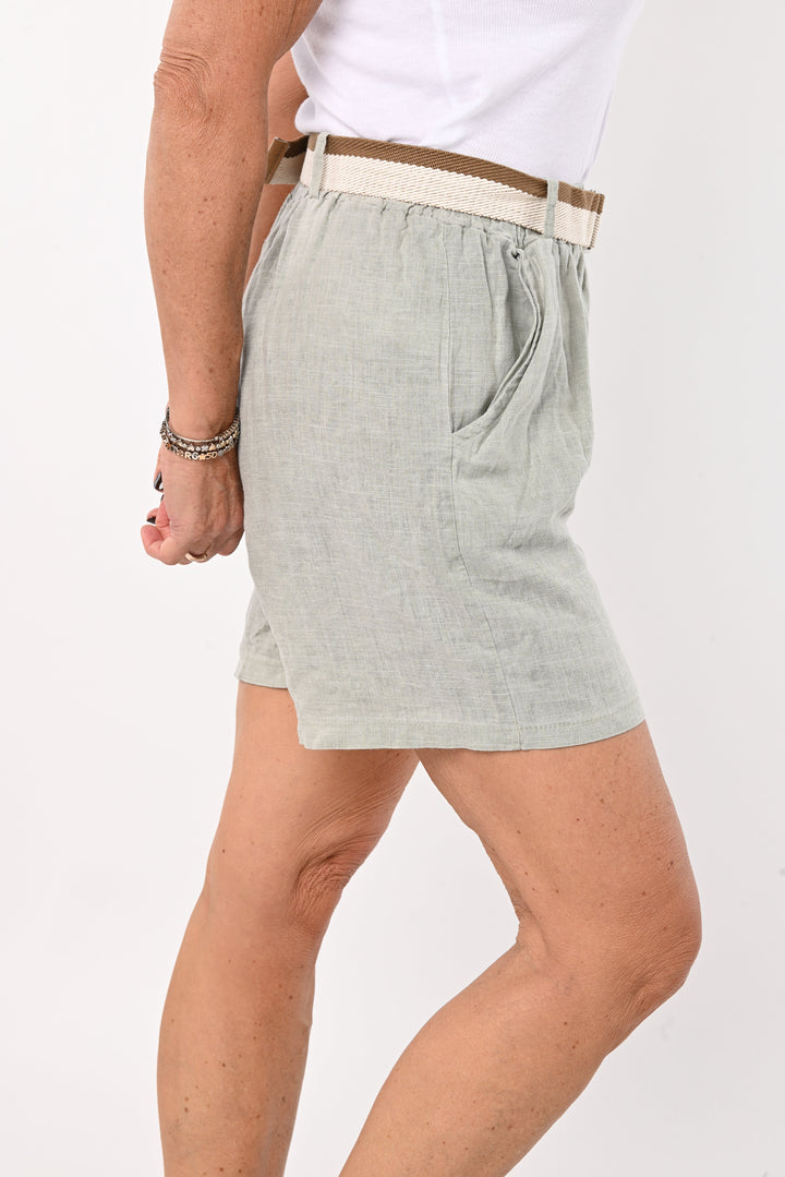 Mira | Pantaloni in lino con cintura