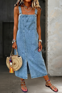 Susan | Vestito Casual in Denim con Spalline
