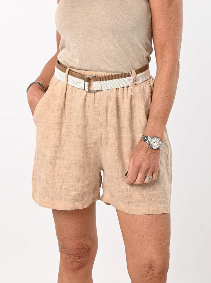 Mira | Pantaloni in lino con cintura