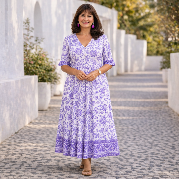 Elia | Vestito floreale elegante e fresco