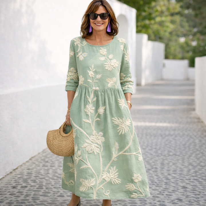 Nelia | Vestito maxi floreale