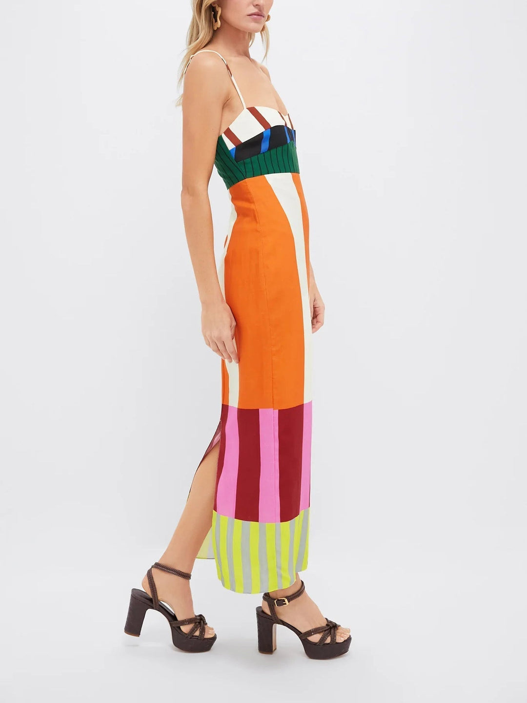 Paloma | Vestito Maxi a Righe Colorate