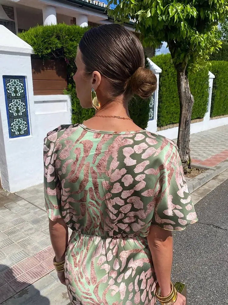 CLARANDRA - ABITO MIDI IN RAME