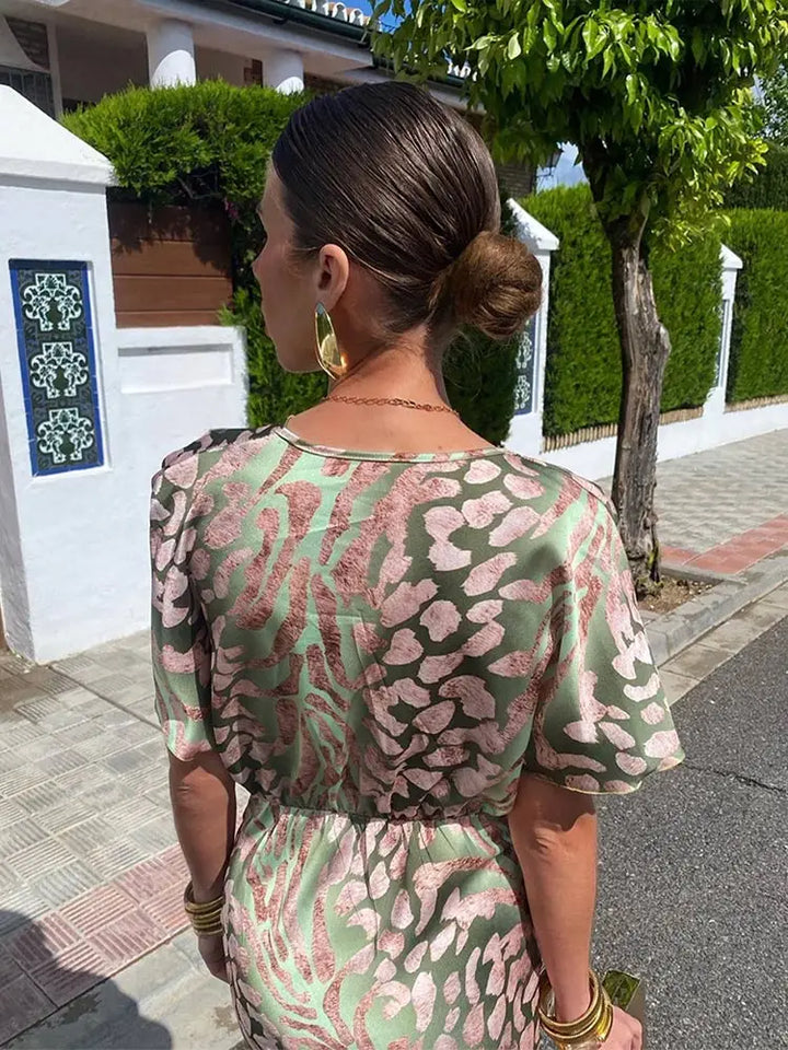 CLARANDRA - ABITO MIDI IN RAME