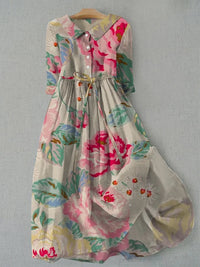 Madeleine | Elegante abito floreale pastello