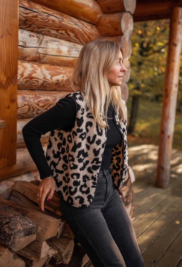 Astrid™ | Gilet leopardato alla moda