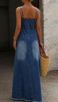 Savannah | Abito Maxi in Denim Vintage