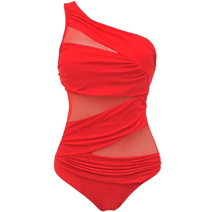 Nayla | Il tuo elegante costume da bagno a spalla unica in taglie forti