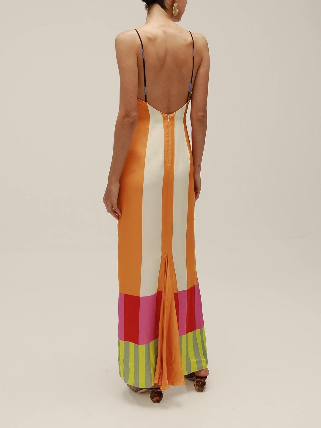 Paloma | Vestito Maxi a Righe Colorate